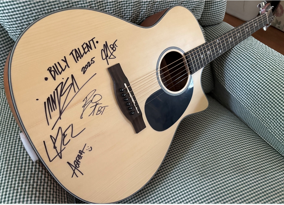 2025 RUSHFest Canada - Denver Acoustic Guitar, Signed by Billy Talent